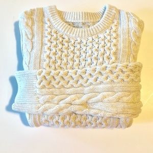 Waffle knit sweater